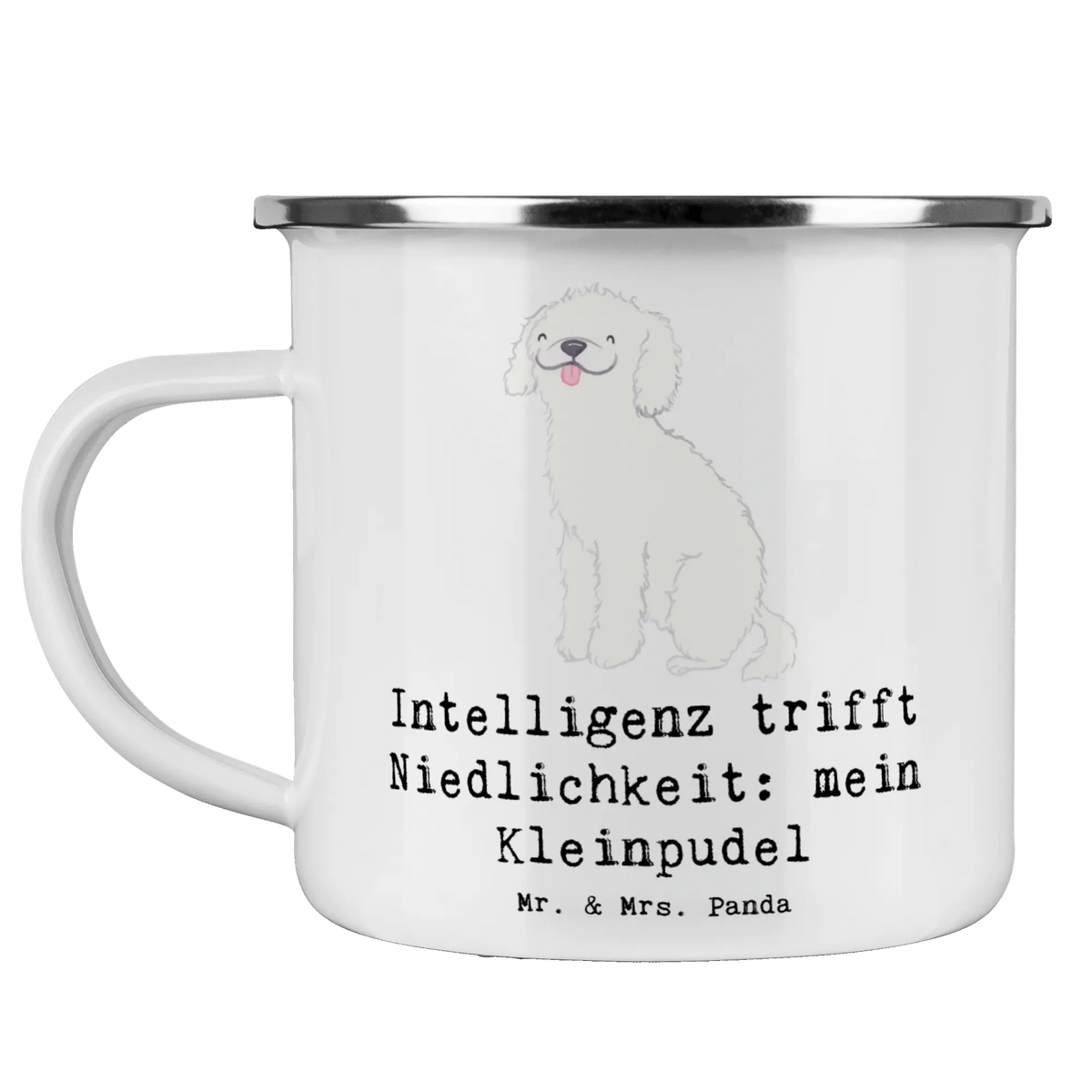 Camping Emaille Tasse Niedlicher Kleinpudel Emaille Tasse, Kaffeepott, Pott, reisetasse, Campingbecher, Emailletasse, Teetasse, metallbecher, Tasse Emaille, Teebecher, Blechtasse, Reisebecher, Outdoor Becher, Haferl, Outdoor Tasse, wanderbecher, wandertasse, blechbecher, becher emaille, outdoortasse, Motivtasse, emaillebecher, Emaille Becher, Campingtasse, Geschenk, Schenken, Hund, Hunderasse, Rassehund, Hundebesitzer, Tierfreund, Welpe