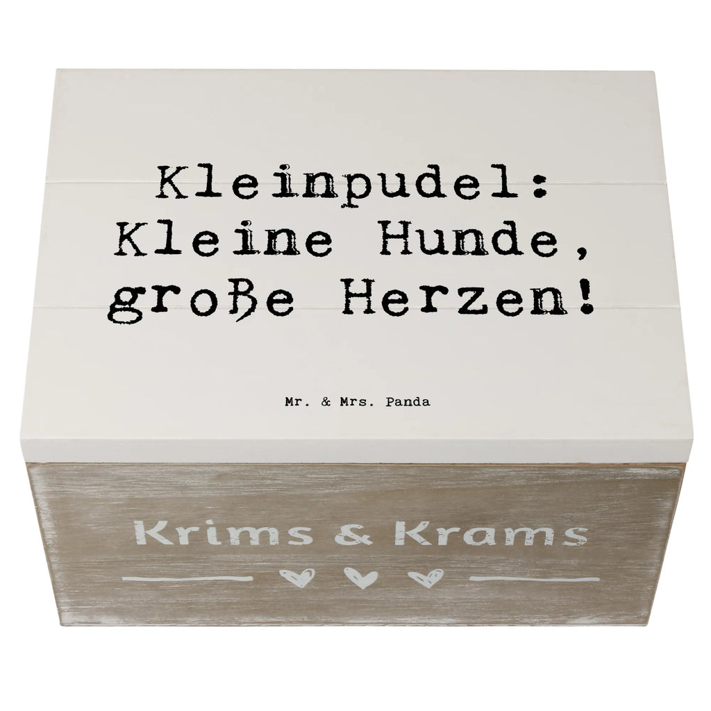 Holzkiste Spruch Kleinpudel Liebe Erinnerungsbox, Truhe, Geschenkdose, Holzkiste, Erinnerungskiste, Schatzkiste, Kiste, Dekokiste, XXL, Geschenkbox, Aufbewahrungsbox, Schatulle, Hund, Hunderasse, Rassehund, Hundebesitzer, Geschenk, Tierfreund, Schenken, Welpe