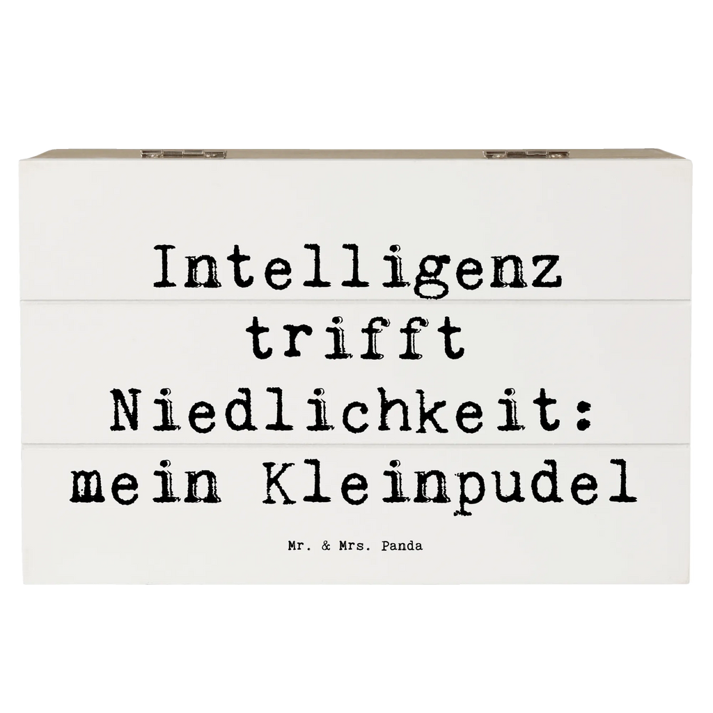 Holzkiste Spruch Niedlicher Kleinpudel Schatulle, Dekokiste, Holzkiste, Aufbewahrungsbox, Erinnerungskiste, Geschenkbox, Schatzkiste, Erinnerungsbox, Kiste, XXL, Geschenkdose, Truhe, Hund, Hunderasse, Rassehund, Hundebesitzer, Geschenk, Tierfreund, Schenken, Welpe