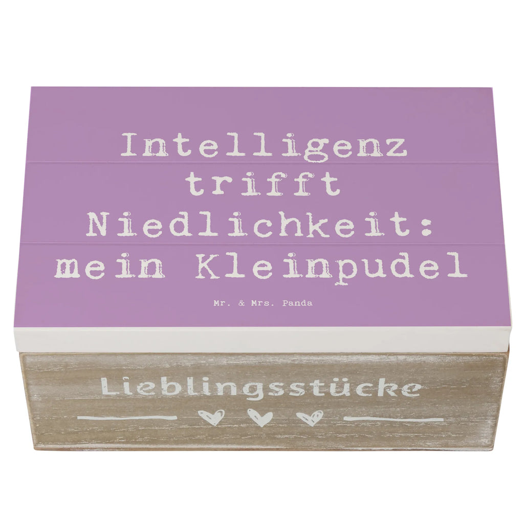 Holzkiste Spruch Niedlicher Kleinpudel Schatulle, Dekokiste, Holzkiste, Aufbewahrungsbox, Erinnerungskiste, Geschenkbox, Schatzkiste, Erinnerungsbox, Kiste, XXL, Geschenkdose, Truhe, Hund, Hunderasse, Rassehund, Hundebesitzer, Geschenk, Tierfreund, Schenken, Welpe