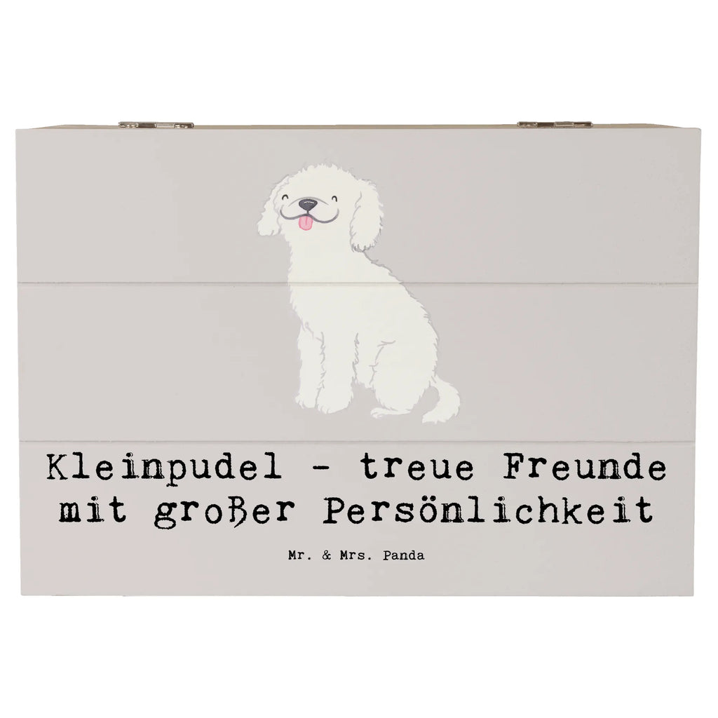 Holzkiste Kleinpudel Freunde Schatulle, Schatzkiste, Erinnerungskiste, Erinnerungsbox, Dekokiste, Aufbewahrungsbox, Geschenkdose, Kiste, Geschenkbox, XXL, Holzkiste, Truhe, Hund, Hunderasse, Rassehund, Hundebesitzer, Geschenk, Tierfreund, Schenken, Welpe
