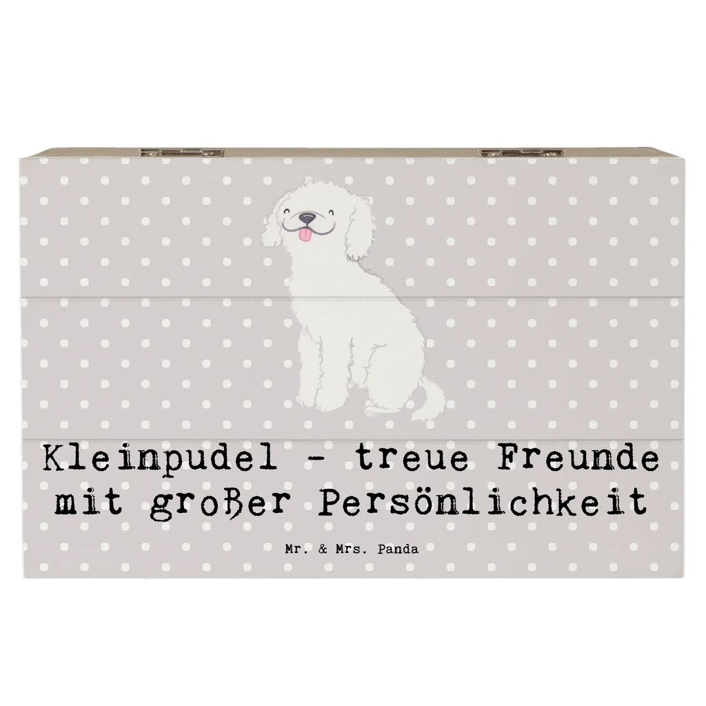 Holzkiste Kleinpudel Freunde Schatulle, Schatzkiste, Erinnerungskiste, Erinnerungsbox, Dekokiste, Aufbewahrungsbox, Geschenkdose, Kiste, Geschenkbox, XXL, Holzkiste, Truhe, Hund, Hunderasse, Rassehund, Hundebesitzer, Geschenk, Tierfreund, Schenken, Welpe