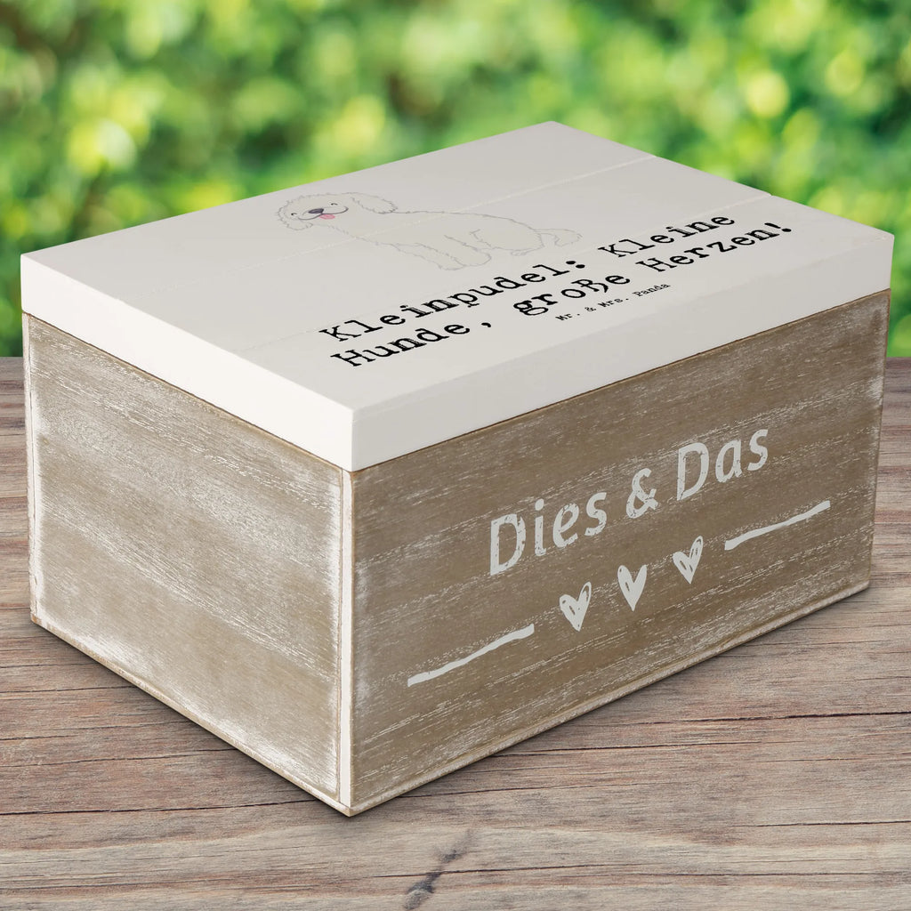 Holzkiste Kleinpudel Liebe Truhe, Kiste, Holzkiste, Erinnerungsbox, Geschenkdose, Schatzkiste, Schatulle, XXL, Erinnerungskiste, Geschenkbox, Dekokiste, Aufbewahrungsbox, Hund, Hunderasse, Rassehund, Hundebesitzer, Geschenk, Tierfreund, Schenken, Welpe