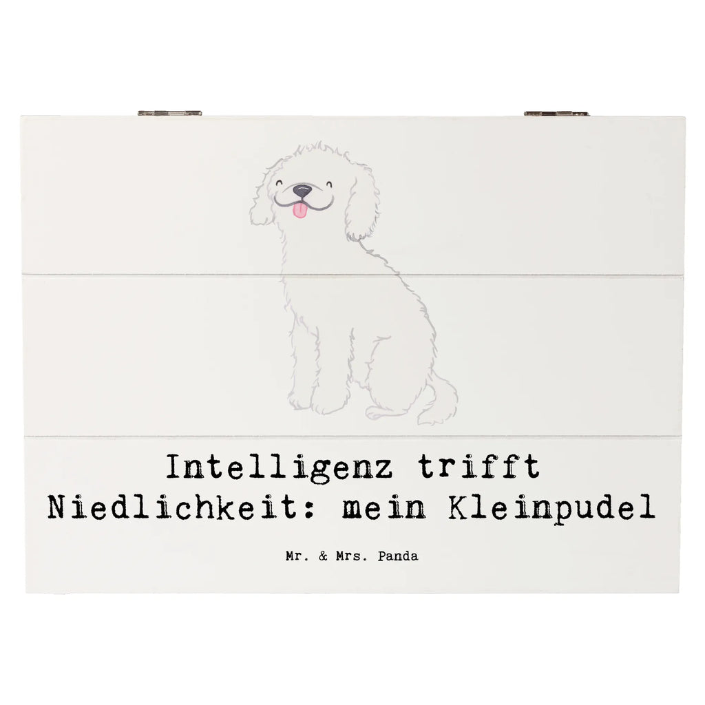 Holzkiste Niedlicher Kleinpudel Aufbewahrungsbox, Holzkiste, XXL, Geschenkbox, Schatzkiste, Geschenkdose, Erinnerungskiste, Erinnerungsbox, Truhe, Schatulle, Kiste, Dekokiste, Hund, Hunderasse, Rassehund, Hundebesitzer, Geschenk, Tierfreund, Schenken, Welpe