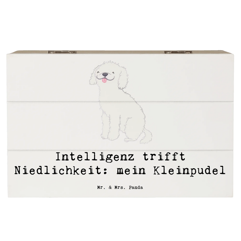 Holzkiste Niedlicher Kleinpudel Aufbewahrungsbox, Holzkiste, XXL, Geschenkbox, Schatzkiste, Geschenkdose, Erinnerungskiste, Erinnerungsbox, Truhe, Schatulle, Kiste, Dekokiste, Hund, Hunderasse, Rassehund, Hundebesitzer, Geschenk, Tierfreund, Schenken, Welpe