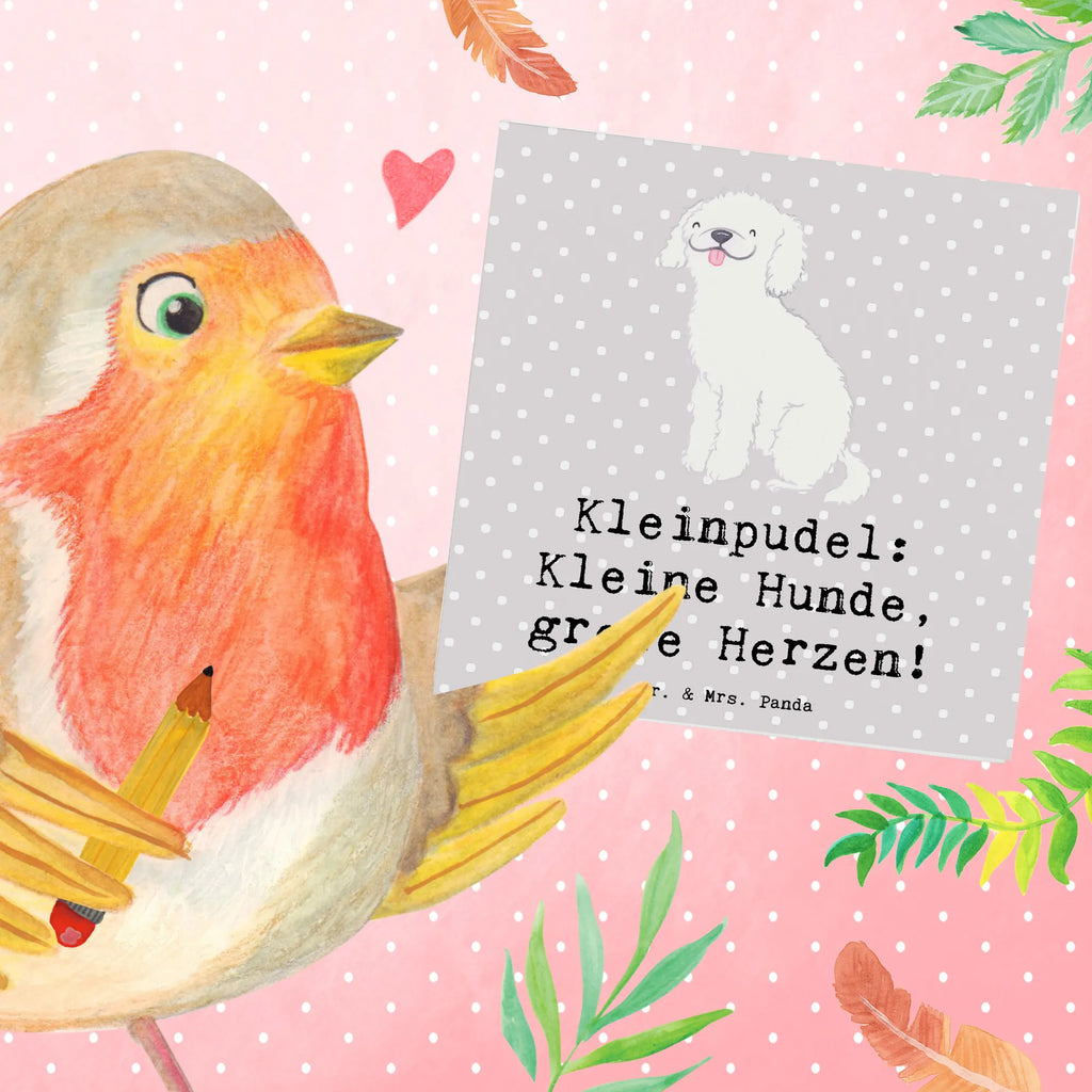 Deluxe Karte Kleinpudel Liebe Karte, Hochzeitskarte, Grußkarte, Einladungskarte, Hochwertige Grußkarte, Klappkarte, Hochwertige Klappkarte, Glückwunschkarte, Geburtstagskarte, Hund, Hunderasse, Rassehund, Hundebesitzer, Geschenk, Tierfreund, Schenken, Welpe