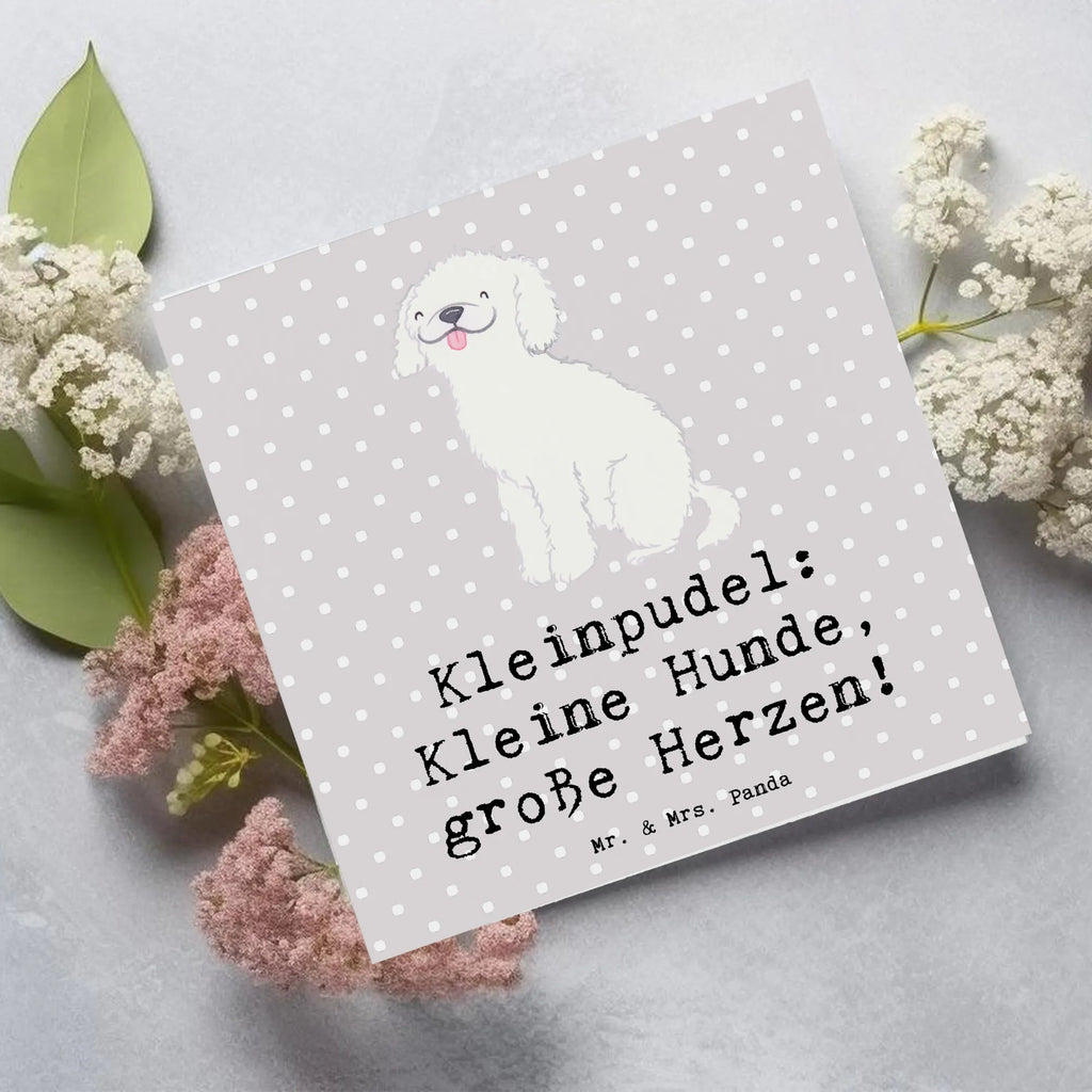 Deluxe Karte Kleinpudel Liebe Karte, Hochzeitskarte, Grußkarte, Einladungskarte, Hochwertige Grußkarte, Klappkarte, Hochwertige Klappkarte, Glückwunschkarte, Geburtstagskarte, Hund, Hunderasse, Rassehund, Hundebesitzer, Geschenk, Tierfreund, Schenken, Welpe