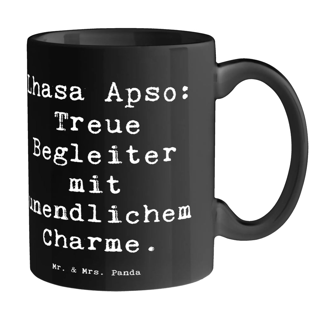 Tasse Spruch Lhasa Apso Treue Begleiter Kaffeetasse, Tasse mit Zitaten, Bürotasse, Tasse mit Motiven, Keramiktasse, Tasse, Geschenktasse, Teetasse, Porzellantasse, Hund, Hunderasse, Rassehund, Hundebesitzer, Geschenk, Tierfreund, Schenken, Welpe