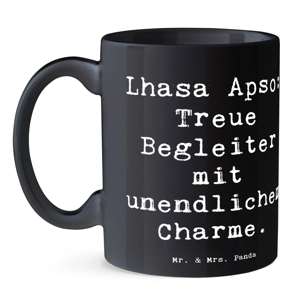 Tasse Spruch Lhasa Apso Treue Begleiter Kaffeetasse, Tasse mit Zitaten, Bürotasse, Tasse mit Motiven, Keramiktasse, Tasse, Geschenktasse, Teetasse, Porzellantasse, Hund, Hunderasse, Rassehund, Hundebesitzer, Geschenk, Tierfreund, Schenken, Welpe