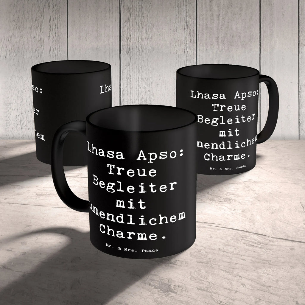 Tasse Spruch Lhasa Apso Treue Begleiter Kaffeetasse, Tasse mit Zitaten, Bürotasse, Tasse mit Motiven, Keramiktasse, Tasse, Geschenktasse, Teetasse, Porzellantasse, Hund, Hunderasse, Rassehund, Hundebesitzer, Geschenk, Tierfreund, Schenken, Welpe