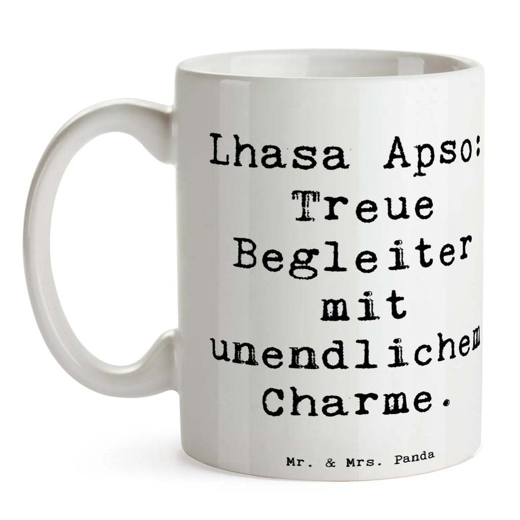 Tasse Spruch Lhasa Apso Treue Begleiter Kaffeetasse, Tasse mit Zitaten, Bürotasse, Tasse mit Motiven, Keramiktasse, Tasse, Geschenktasse, Teetasse, Porzellantasse, Hund, Hunderasse, Rassehund, Hundebesitzer, Geschenk, Tierfreund, Schenken, Welpe