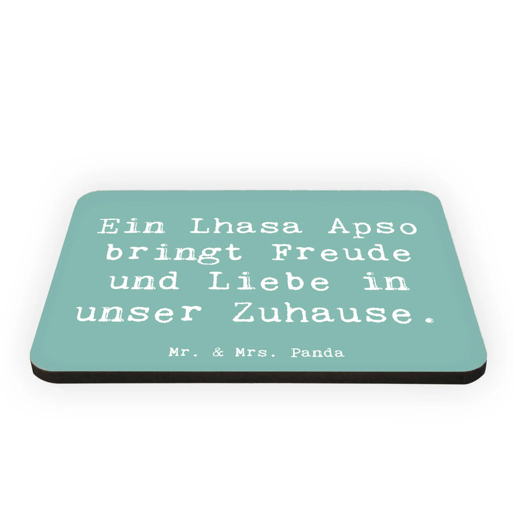 Magnet Saying Ein Lhasa Apso bringt Freude und Liebe in unser Zuhause. Pinnwandmagnet, Whiteboard Magnet, Kühlschrankmagnet, Dekomagnet, Notiz Magnet, Souvenir Magnet, Motivmagnete, Kühlschrank Dekoration, Hund, Hunderasse, Rassehund, Hundebesitzer, Geschenk, Tierfreund, Schenken, Welpe