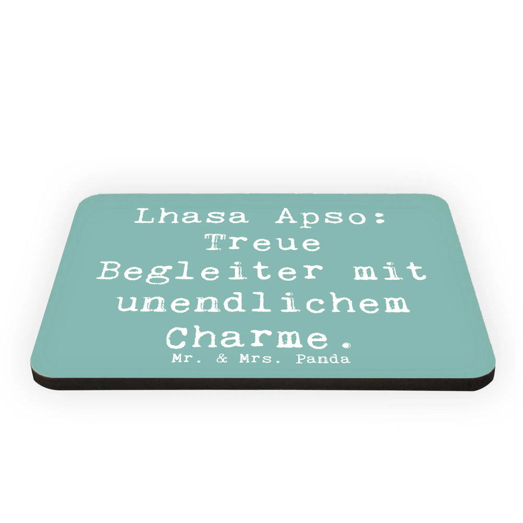 Magnet Saying Lhasa Apso: Treue Begleiter mit unendlichem Charme. Kühlschrankmagnet, Motivmagnete, Kühlschrank Dekoration, Pinnwandmagnet, Whiteboard Magnet, Notiz Magnet, Souvenir Magnet, Dekomagnet, Hund, Hunderasse, Rassehund, Hundebesitzer, Geschenk, Tierfreund, Schenken, Welpe