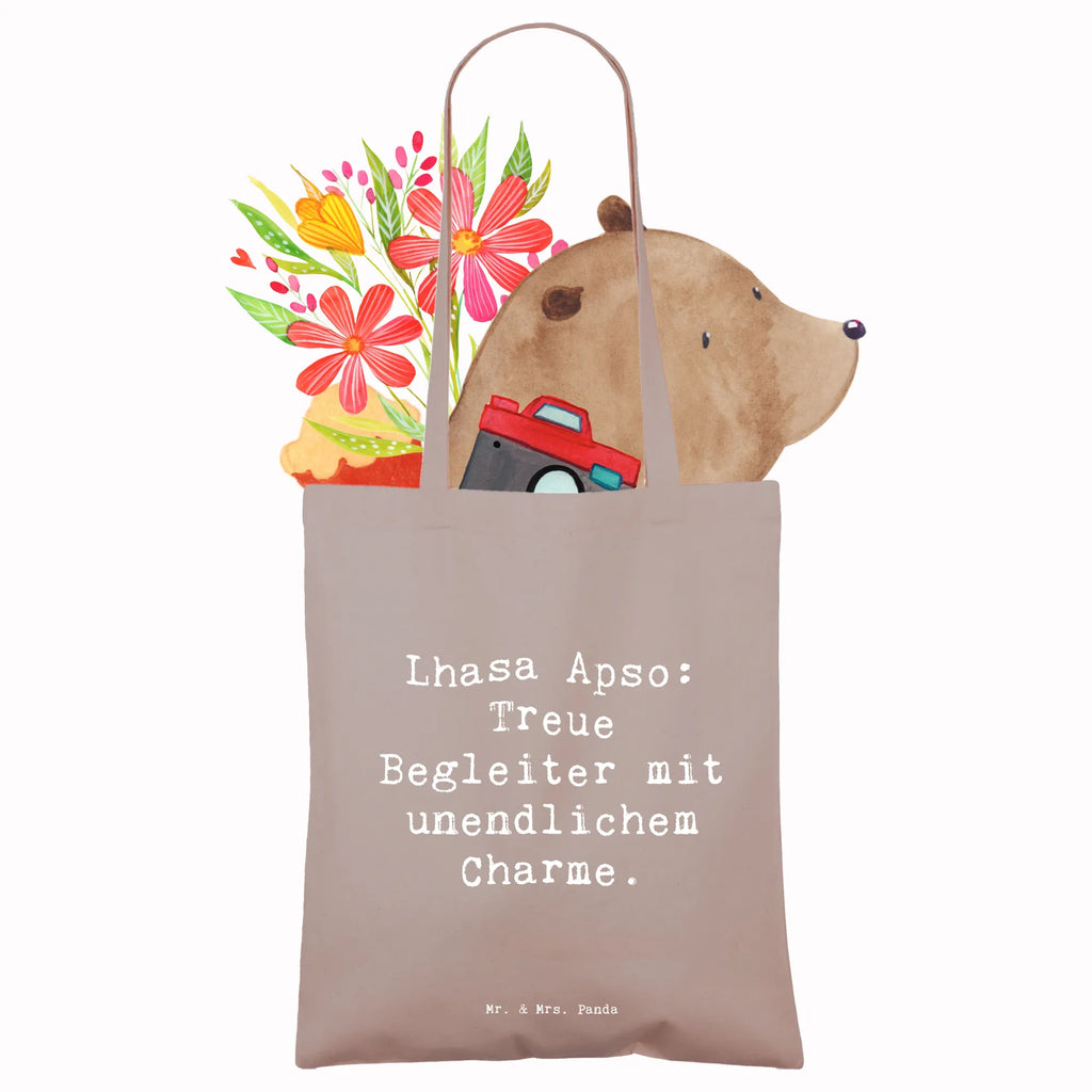 Tote bag Saying Lhasa Apso: Treue Begleiter mit unendlichem Charme. Jutebeutel, Stoffbeutel, Umhängetasche, Tasche, Tragetasche, Beuteltasche, Einkaufstasche, Badetasche, Laptoptasche, Strandtasche, Jutetasche, Shopper, Stofftasche, Schultertasche, Beutel, Einkaufstüte, Hund, Hunderasse, Rassehund, Hundebesitzer, Geschenk, Tierfreund, Schenken, Welpe