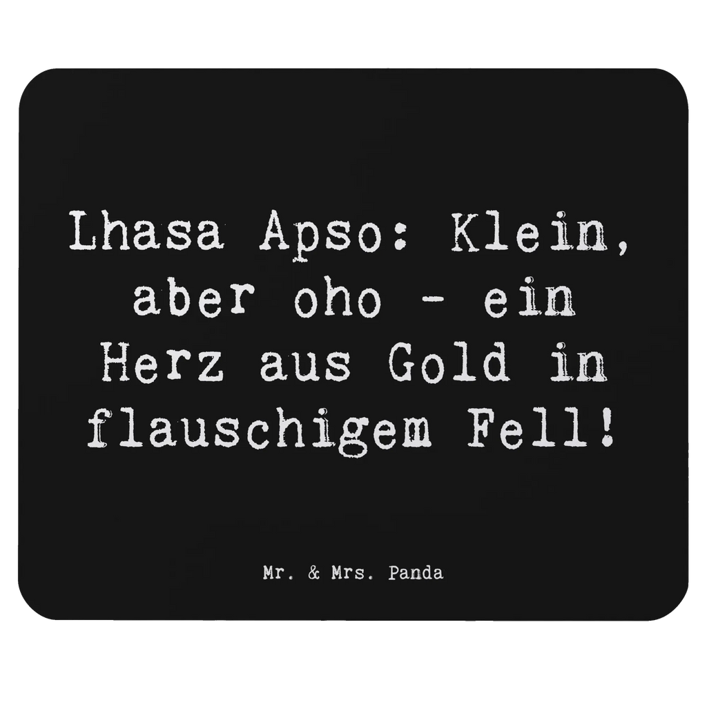 Mouse mat Saying Lhasa Apso: Klein, aber oho - ein Herz aus Gold in flauschigem Fell! Mauspad Büro, Designer Mauspad, Mousepad, Mauspad, PC Zubehör, Computer zubehör, Büroausstattung, Mausunterlage, Einzigartiges Mauspad, Arbeitszimmer, Hund, Hunderasse, Rassehund, Hundebesitzer, Geschenk, Tierfreund, Schenken, Welpe