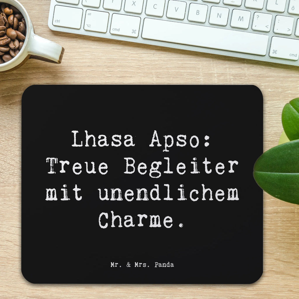 Mauspad Spruch Lhasa Apso Treue Begleiter Mausunterlage, PC Zubehör, Mousepad, Arbeitszimmer, Einzigartiges Mauspad, Designer Mauspad, Mauspad Büro, Computer zubehör, Büroausstattung, Mauspad, Hund, Hunderasse, Rassehund, Hundebesitzer, Geschenk, Tierfreund, Schenken, Welpe