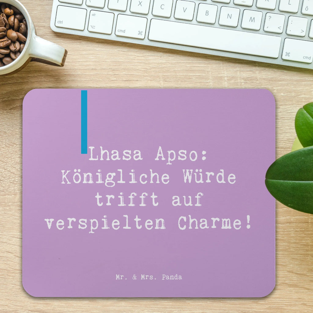 Mouse mat Saying Lhasa Apso: Königliche Würde trifft auf verspielten Charme! Mausunterlage, Computer zubehör, Mauspad, PC Zubehör, Büroausstattung, Einzigartiges Mauspad, Designer Mauspad, Arbeitszimmer, Mauspad Büro, Mousepad, Hund, Hunderasse, Rassehund, Hundebesitzer, Geschenk, Tierfreund, Schenken, Welpe