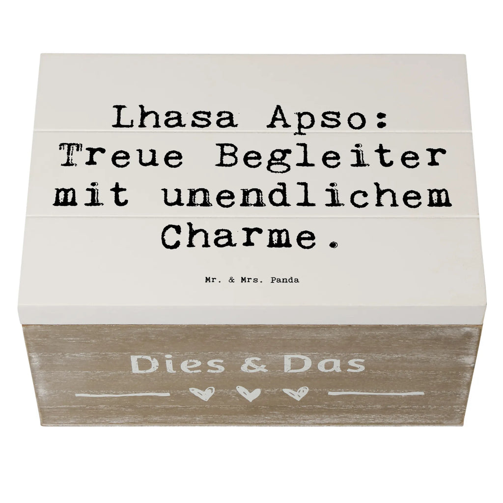 Holzkiste Spruch Lhasa Apso Treue Begleiter Schatzkiste, Schatulle, Truhe, Dekokiste, Kiste, Geschenkdose, Erinnerungsbox, Aufbewahrungsbox, Geschenkbox, Holzkiste, XXL, Erinnerungskiste, Hund, Hunderasse, Rassehund, Hundebesitzer, Geschenk, Tierfreund, Schenken, Welpe