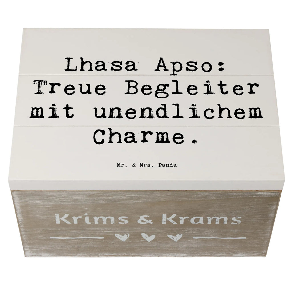 Holzkiste Spruch Lhasa Apso Treue Begleiter Schatzkiste, Schatulle, Truhe, Dekokiste, Kiste, Geschenkdose, Erinnerungsbox, Aufbewahrungsbox, Geschenkbox, Holzkiste, XXL, Erinnerungskiste, Hund, Hunderasse, Rassehund, Hundebesitzer, Geschenk, Tierfreund, Schenken, Welpe