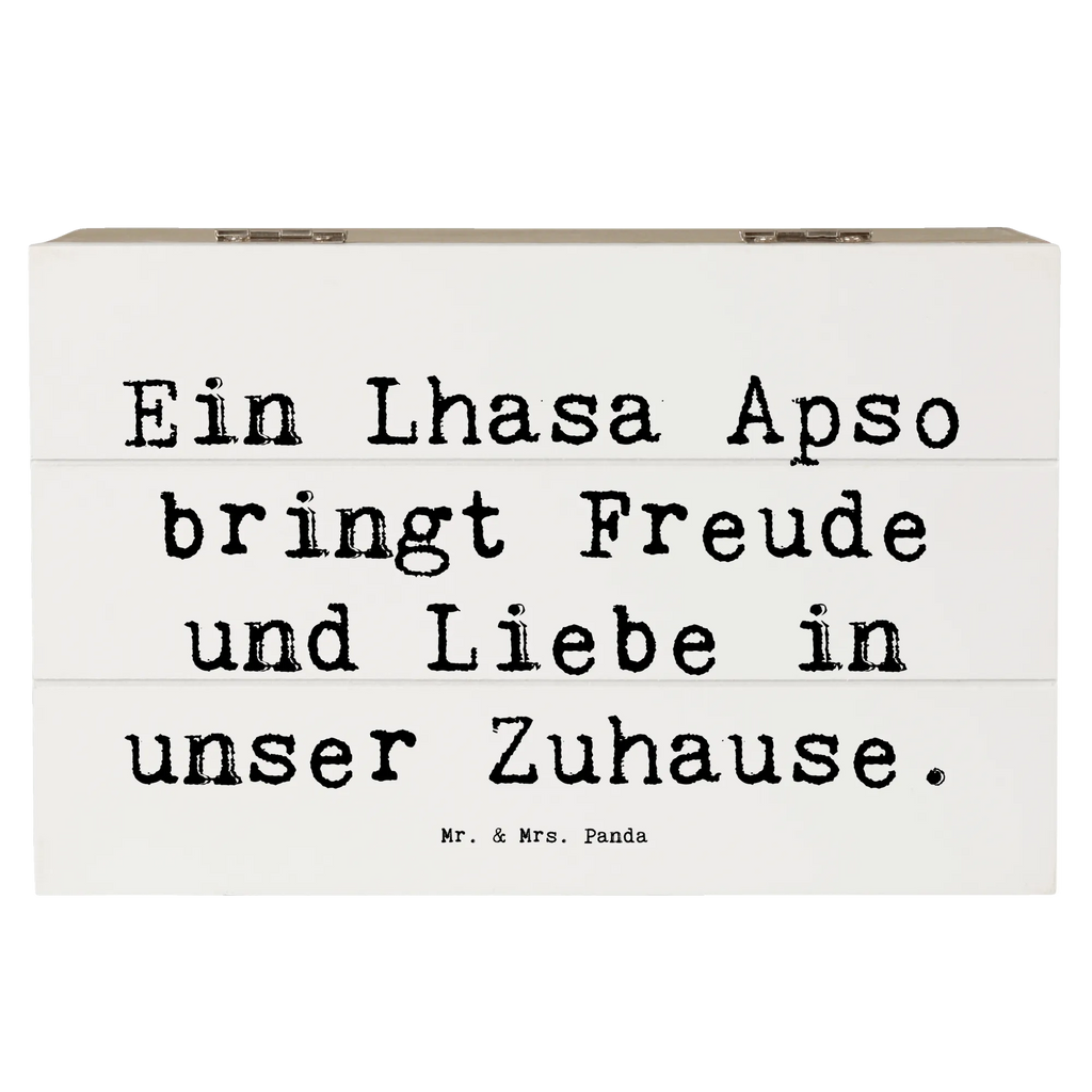 Holzkiste Spruch Lhasa Apso Freude Geschenkbox, Erinnerungskiste, Dekokiste, Schatzkiste, Truhe, Schatulle, Kiste, XXL, Geschenkdose, Aufbewahrungsbox, Erinnerungsbox, Holzkiste, Hund, Hunderasse, Rassehund, Hundebesitzer, Geschenk, Tierfreund, Schenken, Welpe