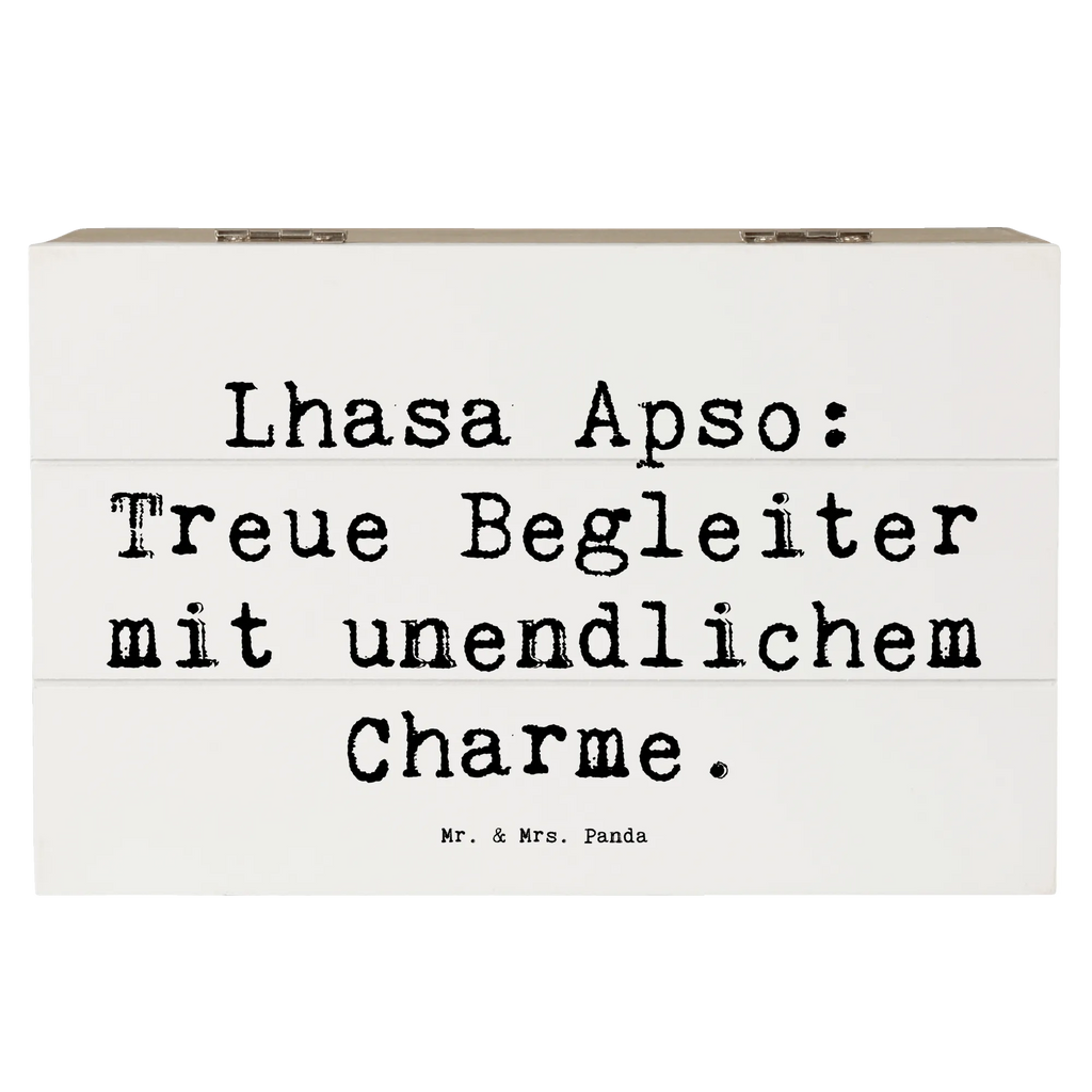 Holzkiste Spruch Lhasa Apso Treue Begleiter Schatzkiste, Schatulle, Truhe, Dekokiste, Kiste, Geschenkdose, Erinnerungsbox, Aufbewahrungsbox, Geschenkbox, Holzkiste, XXL, Erinnerungskiste, Hund, Hunderasse, Rassehund, Hundebesitzer, Geschenk, Tierfreund, Schenken, Welpe
