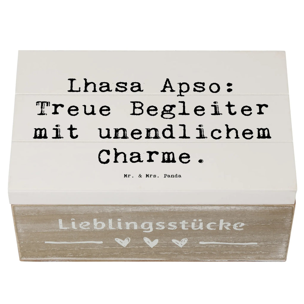 Holzkiste Spruch Lhasa Apso Treue Begleiter Schatzkiste, Schatulle, Truhe, Dekokiste, Kiste, Geschenkdose, Erinnerungsbox, Aufbewahrungsbox, Geschenkbox, Holzkiste, XXL, Erinnerungskiste, Hund, Hunderasse, Rassehund, Hundebesitzer, Geschenk, Tierfreund, Schenken, Welpe