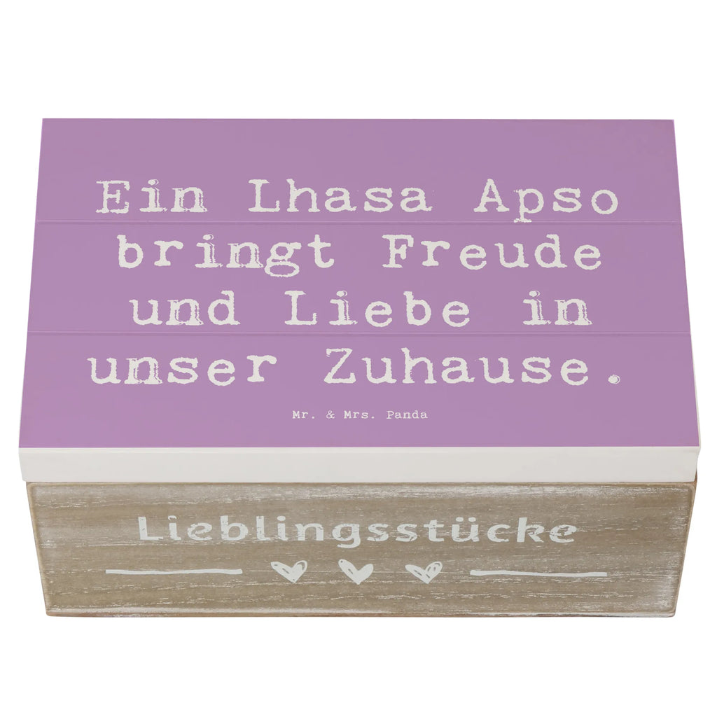 Holzkiste Spruch Lhasa Apso Freude Geschenkbox, Erinnerungskiste, Dekokiste, Schatzkiste, Truhe, Schatulle, Kiste, XXL, Geschenkdose, Aufbewahrungsbox, Erinnerungsbox, Holzkiste, Hund, Hunderasse, Rassehund, Hundebesitzer, Geschenk, Tierfreund, Schenken, Welpe