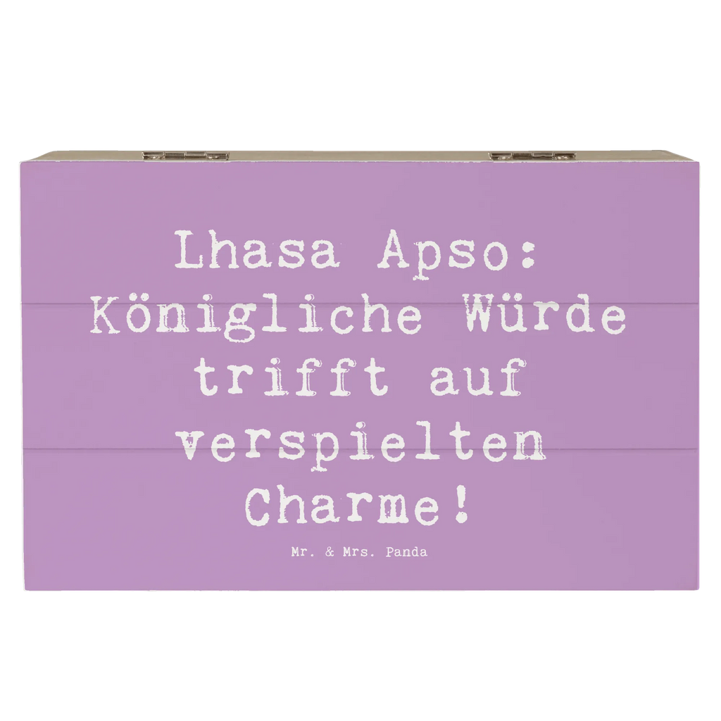 Holzkiste Spruch Lhasa Apso Charme Holzkiste, Geschenkdose, Geschenkbox, XXL, Dekokiste, Erinnerungskiste, Erinnerungsbox, Schatulle, Aufbewahrungsbox, Truhe, Schatzkiste, Kiste, Hund, Hunderasse, Rassehund, Hundebesitzer, Geschenk, Tierfreund, Schenken, Welpe