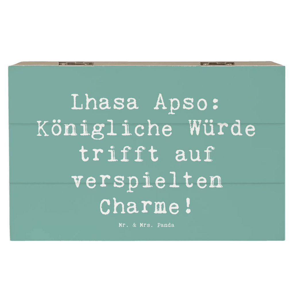 Holzkiste Spruch Lhasa Apso Charme Holzkiste, Geschenkdose, Geschenkbox, XXL, Dekokiste, Erinnerungskiste, Erinnerungsbox, Schatulle, Aufbewahrungsbox, Truhe, Schatzkiste, Kiste, Hund, Hunderasse, Rassehund, Hundebesitzer, Geschenk, Tierfreund, Schenken, Welpe