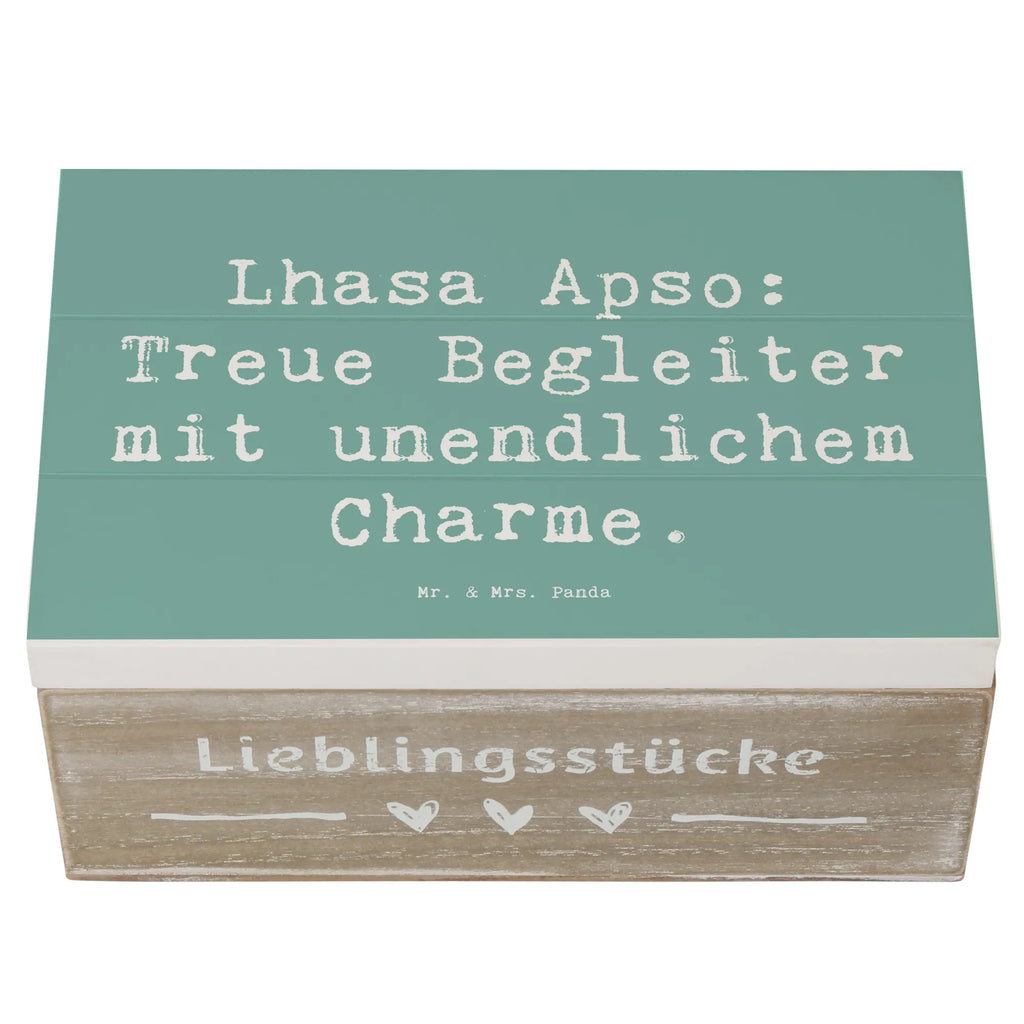 Holzkiste Spruch Lhasa Apso Treue Begleiter Schatzkiste, Schatulle, Truhe, Dekokiste, Kiste, Geschenkdose, Erinnerungsbox, Aufbewahrungsbox, Geschenkbox, Holzkiste, XXL, Erinnerungskiste, Hund, Hunderasse, Rassehund, Hundebesitzer, Geschenk, Tierfreund, Schenken, Welpe