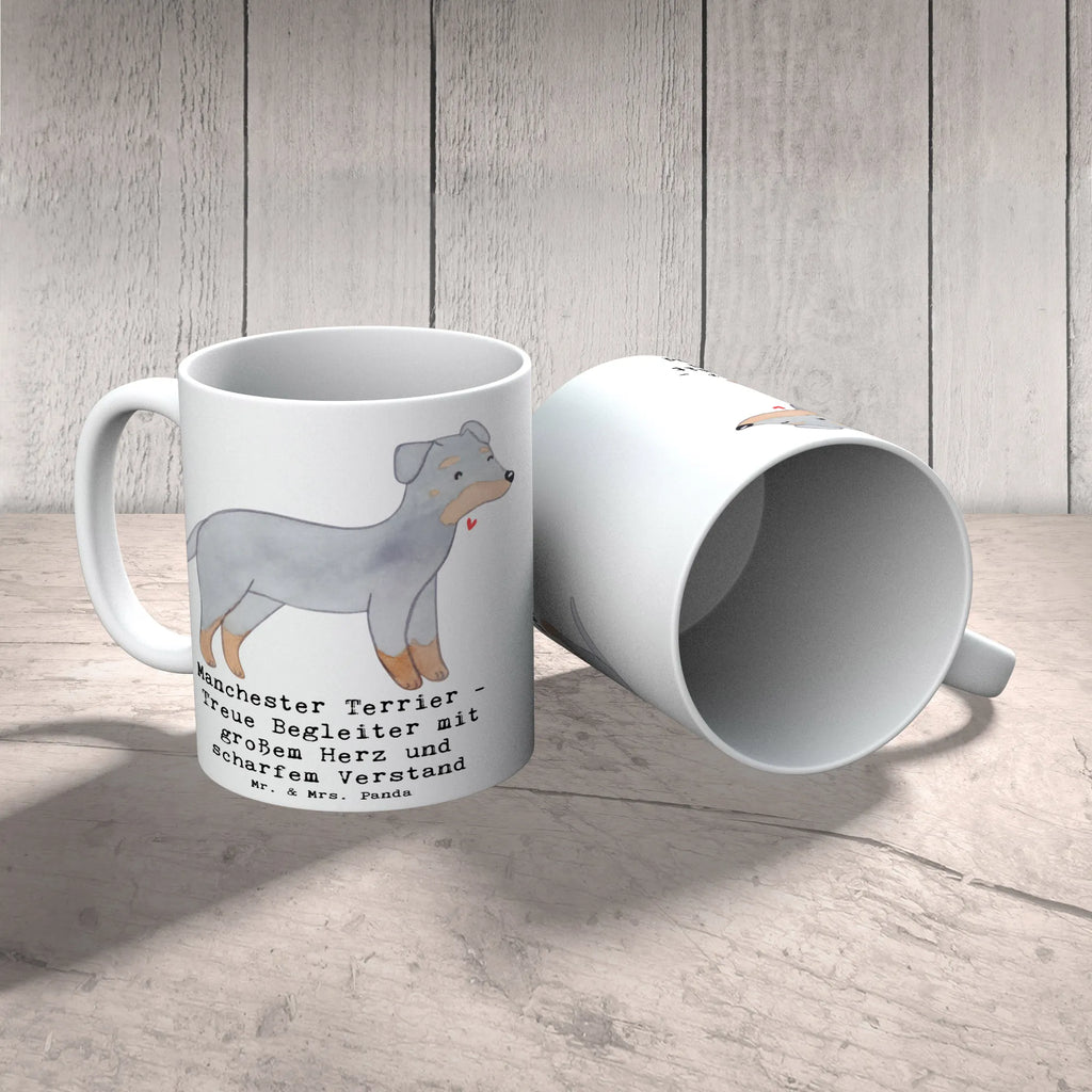 Mug Manchester Terrier - Treue Begleiter mit großem Herz und scharfem Verstand Keramiktasse, Bürotasse, Porzellantasse, Kaffeetasse, Tasse mit Zitaten, Teetasse, Geschenktasse, Tasse, Tasse mit Motiven, Hund, Hunderasse, Rassehund, Hundebesitzer, Geschenk, Tierfreund, Schenken, Welpe
