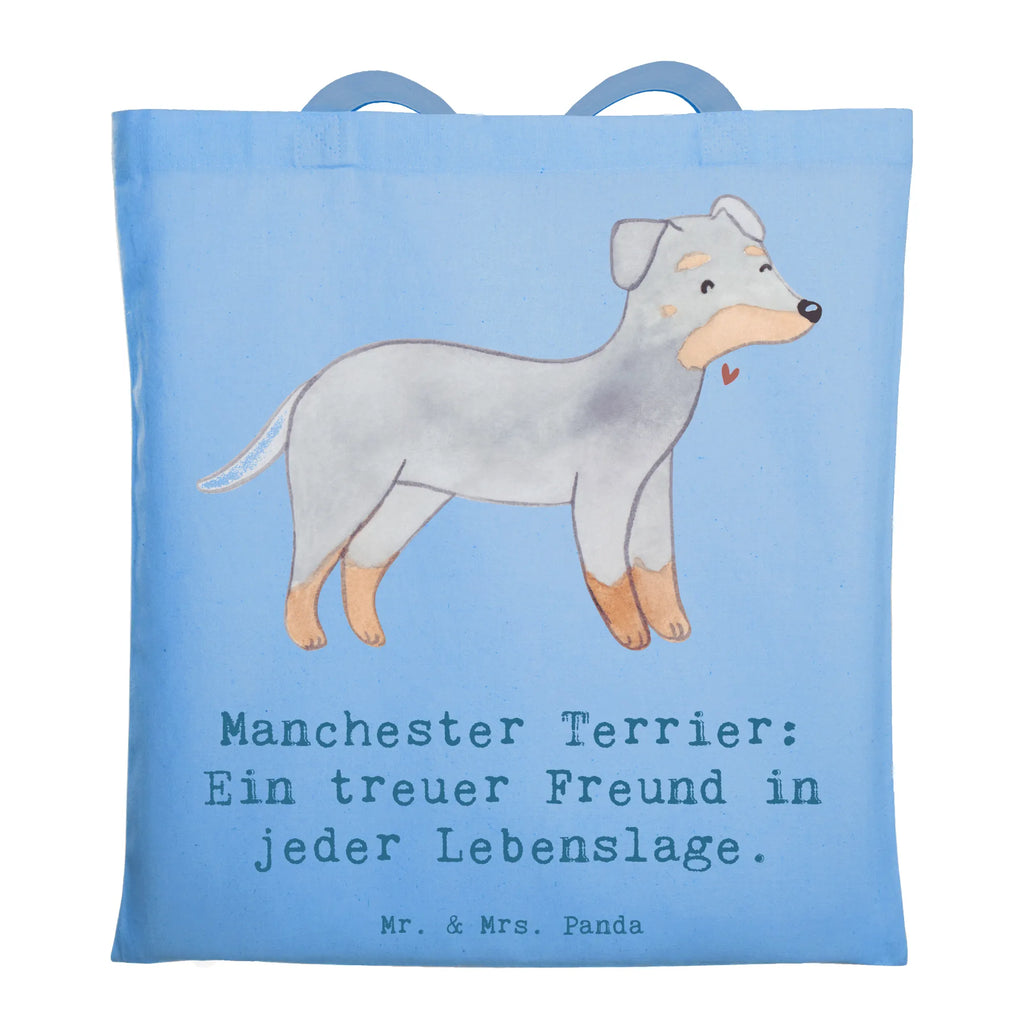 Tote bag Manchester Terrier: Ein treuer Freund in jeder Lebenslage. Shopper, Tragetasche, Einkaufstüte, Beutel, Einkaufstasche, Beuteltasche, Schultertasche, Tasche, Stoffbeutel, Jutebeutel, Stofftasche, Jutetasche, Strandtasche, Badetasche, Umhängetasche, Laptoptasche, Hund, Hunderasse, Rassehund, Hundebesitzer, Geschenk, Tierfreund, Schenken, Welpe