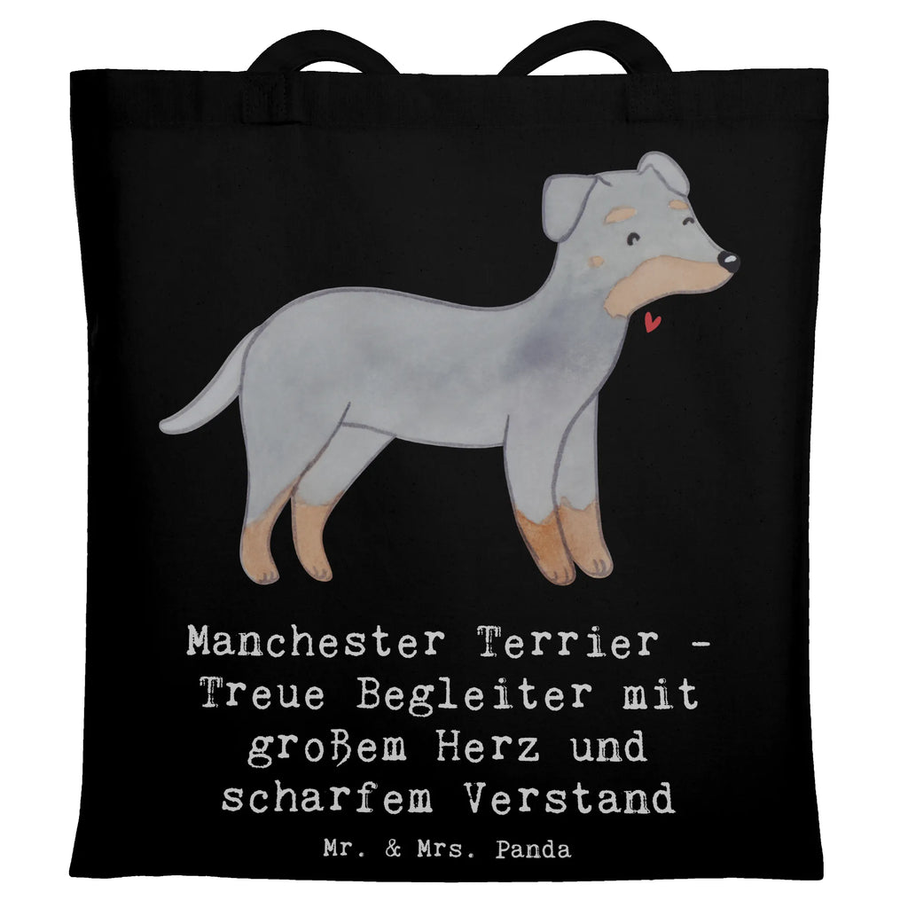 Tote bag Manchester Terrier - Treue Begleiter mit großem Herz und scharfem Verstand Tasche, Shopper, Strandtasche, Schultertasche, Laptoptasche, Jutebeutel, Badetasche, Stofftasche, Jutetasche, Einkaufstasche, Tragetasche, Umhängetasche, Einkaufstüte, Stoffbeutel, Beutel, Beuteltasche, Hund, Hunderasse, Rassehund, Hundebesitzer, Geschenk, Tierfreund, Schenken, Welpe