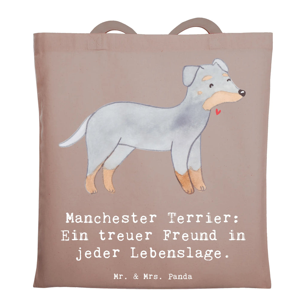 Tote bag Manchester Terrier: Ein treuer Freund in jeder Lebenslage. Shopper, Tragetasche, Einkaufstüte, Beutel, Einkaufstasche, Beuteltasche, Schultertasche, Tasche, Stoffbeutel, Jutebeutel, Stofftasche, Jutetasche, Strandtasche, Badetasche, Umhängetasche, Laptoptasche, Hund, Hunderasse, Rassehund, Hundebesitzer, Geschenk, Tierfreund, Schenken, Welpe