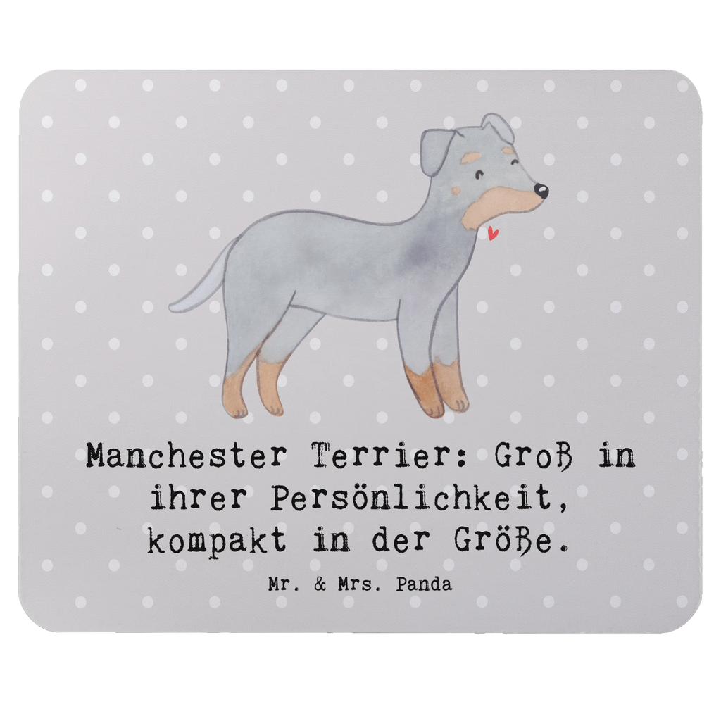Mouse mat Manchester Terrier: Groß in ihrer Persönlichkeit, kompakt in der Größe. Arbeitszimmer, Büroausstattung, Mauspad, Mausunterlage, Computer zubehör, PC Zubehör, Mauspad Büro, Designer Mauspad, Mousepad, Einzigartiges Mauspad, Hund, Hunderasse, Rassehund, Hundebesitzer, Geschenk, Tierfreund, Schenken, Welpe