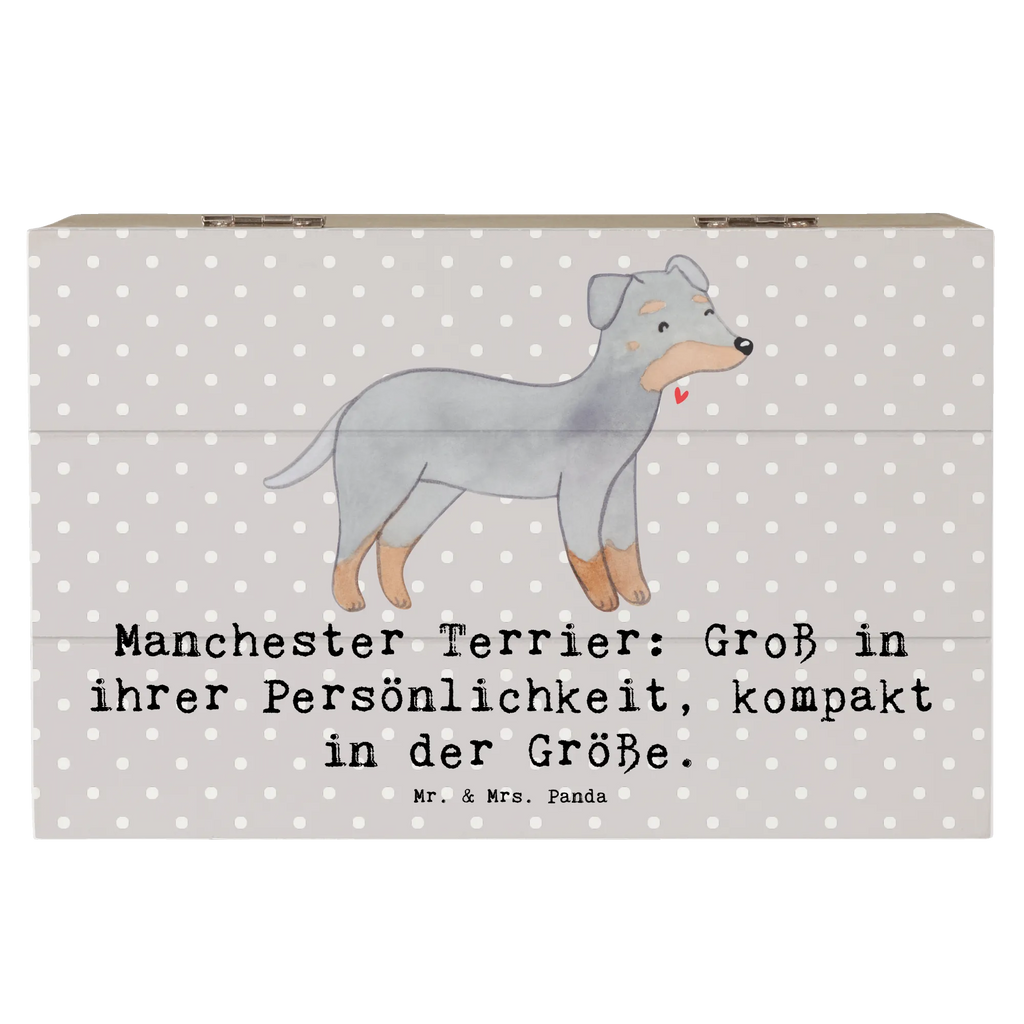 Wooden chest Manchester Terrier: Groß in ihrer Persönlichkeit, kompakt in der Größe. Aufbewahrungsbox, Erinnerungsbox, Geschenkdose, Schatulle, Dekokiste, XXL, Kiste, Truhe, Geschenkbox, Erinnerungskiste, Holzkiste, Schatzkiste, Hund, Hunderasse, Rassehund, Hundebesitzer, Geschenk, Tierfreund, Schenken, Welpe