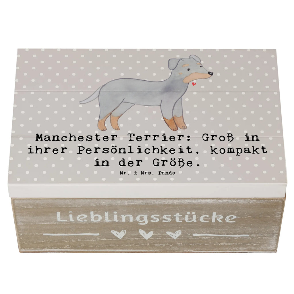 Wooden chest Manchester Terrier: Groß in ihrer Persönlichkeit, kompakt in der Größe. Aufbewahrungsbox, Erinnerungsbox, Geschenkdose, Schatulle, Dekokiste, XXL, Kiste, Truhe, Geschenkbox, Erinnerungskiste, Holzkiste, Schatzkiste, Hund, Hunderasse, Rassehund, Hundebesitzer, Geschenk, Tierfreund, Schenken, Welpe