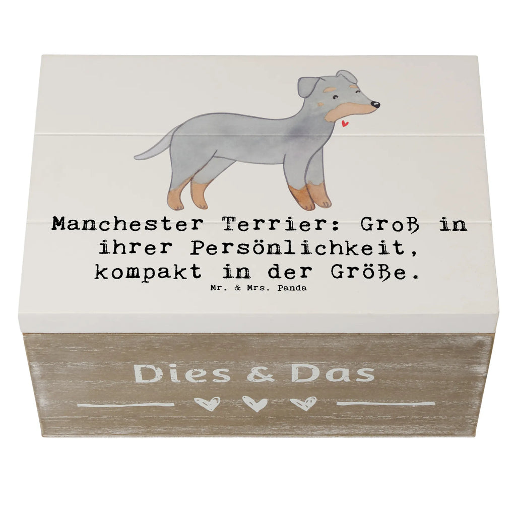 Wooden chest Manchester Terrier: Groß in ihrer Persönlichkeit, kompakt in der Größe. Aufbewahrungsbox, Erinnerungsbox, Geschenkdose, Schatulle, Dekokiste, XXL, Kiste, Truhe, Geschenkbox, Erinnerungskiste, Holzkiste, Schatzkiste, Hund, Hunderasse, Rassehund, Hundebesitzer, Geschenk, Tierfreund, Schenken, Welpe