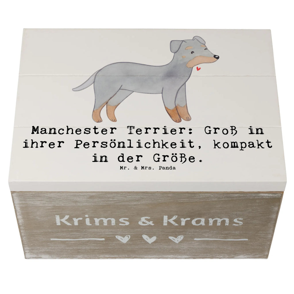 Wooden chest Manchester Terrier: Groß in ihrer Persönlichkeit, kompakt in der Größe. Aufbewahrungsbox, Erinnerungsbox, Geschenkdose, Schatulle, Dekokiste, XXL, Kiste, Truhe, Geschenkbox, Erinnerungskiste, Holzkiste, Schatzkiste, Hund, Hunderasse, Rassehund, Hundebesitzer, Geschenk, Tierfreund, Schenken, Welpe