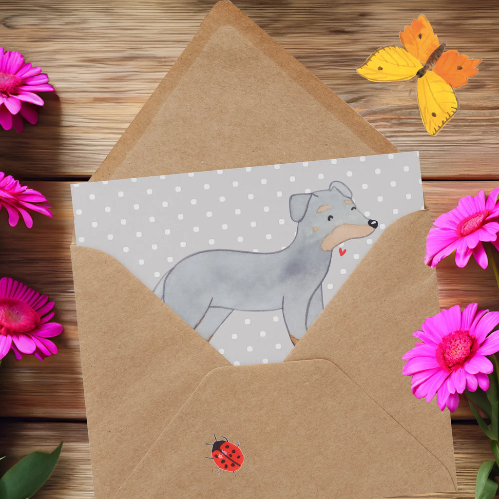 Deluxe Karte Manchester Terrier Magie Glückwunschkarte, Geburtstagskarte, Hochwertige Klappkarte, Hochzeitskarte, Karte, Einladungskarte, Grußkarte, Hochwertige Grußkarte, Klappkarte, Hund, Hunderasse, Rassehund, Hundebesitzer, Geschenk, Tierfreund, Schenken, Welpe