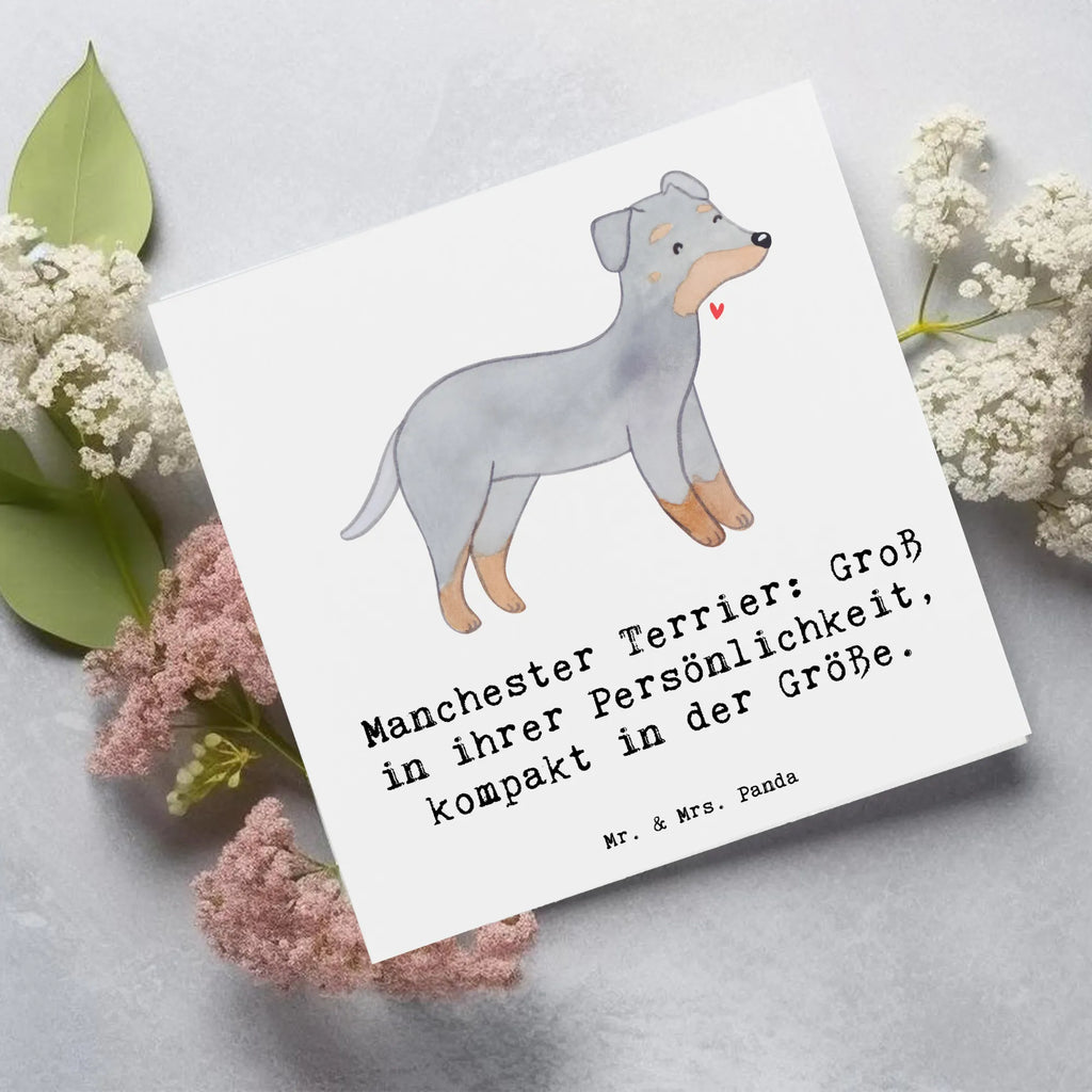Deluxe Karte Manchester Terrier Persönlichkeit Hochwertige Klappkarte, Klappkarte, Geburtstagskarte, Hochwertige Grußkarte, Karte, Einladungskarte, Glückwunschkarte, Hochzeitskarte, Grußkarte, Hund, Hunderasse, Rassehund, Hundebesitzer, Geschenk, Tierfreund, Schenken, Welpe