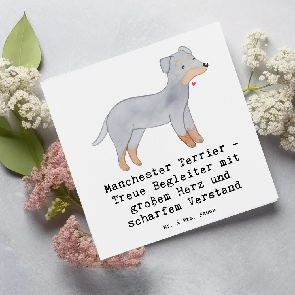 Deluxe Card Manchester Terrier - Treue Begleiter mit großem Herz und scharfem Verstand Hochwertige Grußkarte, Einladungskarte, Karte, Glückwunschkarte, Hochwertige Klappkarte, Hochzeitskarte, Klappkarte, Grußkarte, Geburtstagskarte, Hund, Hunderasse, Rassehund, Hundebesitzer, Geschenk, Tierfreund, Schenken, Welpe