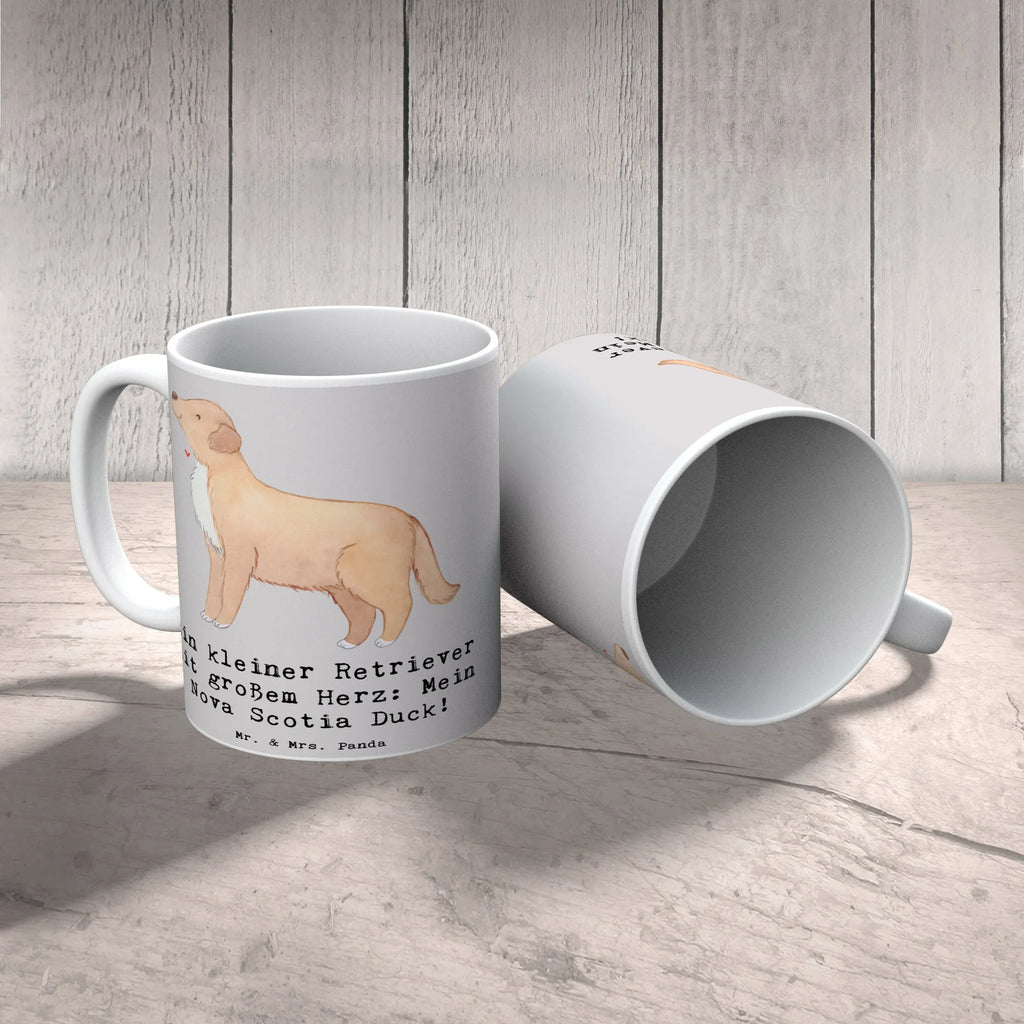 Tasse Nova Scotia Duck Herz Keramiktasse, Teetasse, Geschenktasse, Kaffeetasse, Bürotasse, Tasse, Tasse mit Motiven, Porzellantasse, Tasse mit Zitaten, Hund, Hunderasse, Rassehund, Hundebesitzer, Geschenk, Tierfreund, Schenken, Welpe