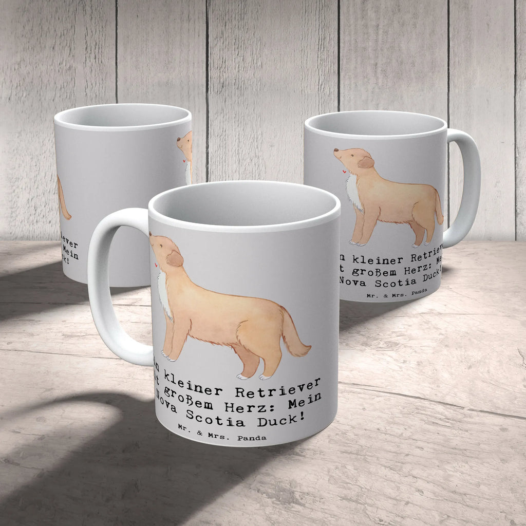 Tasse Nova Scotia Duck Herz Keramiktasse, Teetasse, Geschenktasse, Kaffeetasse, Bürotasse, Tasse, Tasse mit Motiven, Porzellantasse, Tasse mit Zitaten, Hund, Hunderasse, Rassehund, Hundebesitzer, Geschenk, Tierfreund, Schenken, Welpe