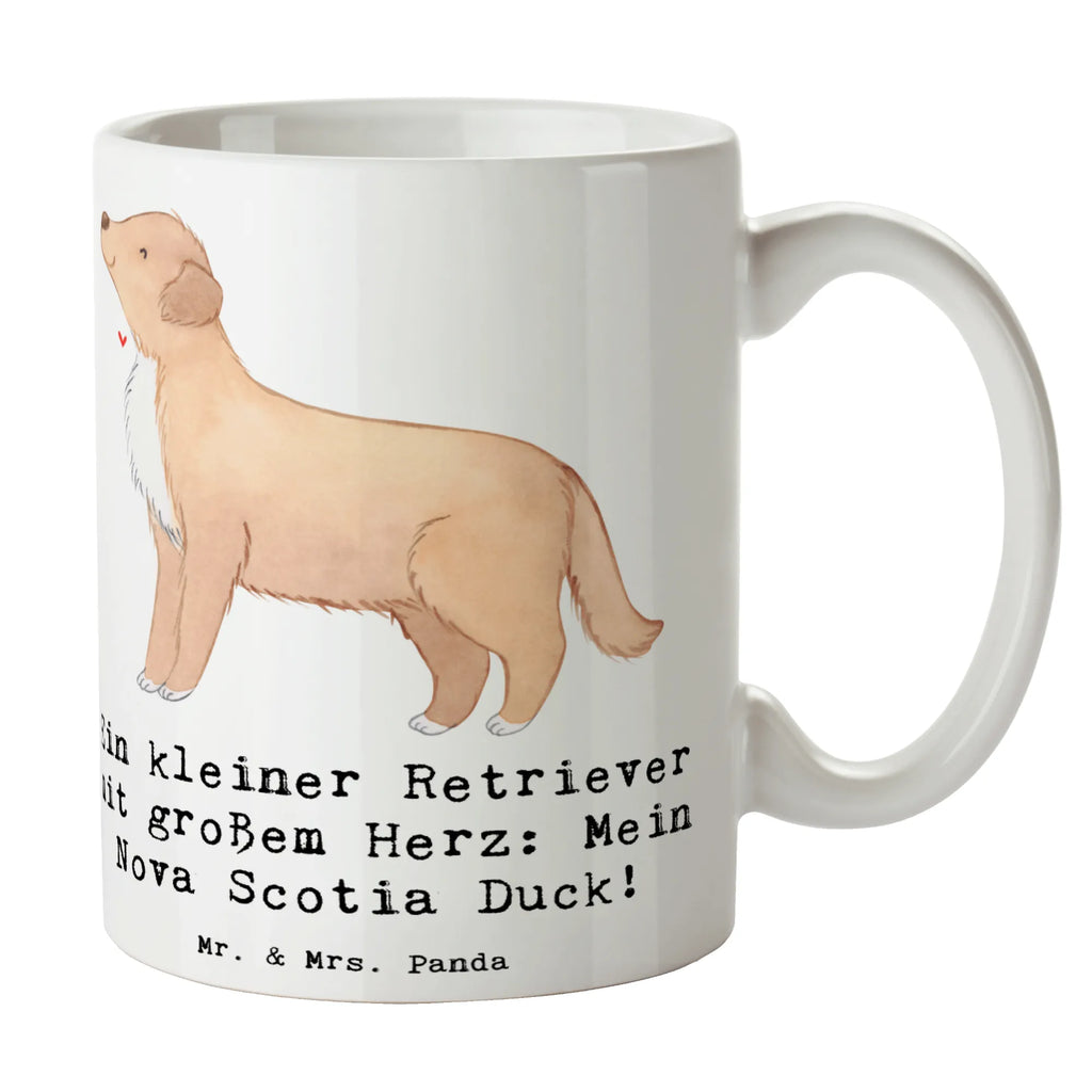 Tasse Nova Scotia Duck Herz Keramiktasse, Teetasse, Geschenktasse, Kaffeetasse, Bürotasse, Tasse, Tasse mit Motiven, Porzellantasse, Tasse mit Zitaten, Hund, Hunderasse, Rassehund, Hundebesitzer, Geschenk, Tierfreund, Schenken, Welpe