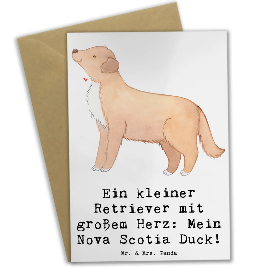 Greetings card Ein kleiner Retriever mit großem Herz: Mein Nova Scotia Duck! Hochzeitskarte, Klappkarte, Glückwunschkarte, Einladungskarte, Grußkarte, Geburtstagskarte, Karte, Ansichtskarten, Hund, Hunderasse, Rassehund, Hundebesitzer, Geschenk, Tierfreund, Schenken, Welpe