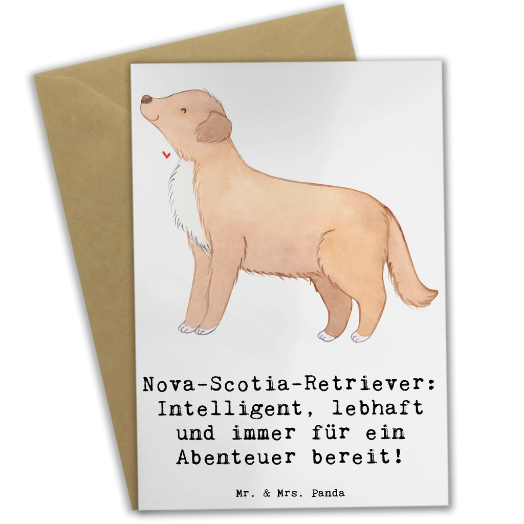 Greetings card Nova-Scotia-Retriever: Intelligent, lebhaft und immer für ein Abenteuer bereit! Geburtstagskarte, Ansichtskarten, Einladungskarte, Grußkarte, Karte, Klappkarte, Hochzeitskarte, Glückwunschkarte, Hund, Hunderasse, Rassehund, Hundebesitzer, Geschenk, Tierfreund, Schenken, Welpe