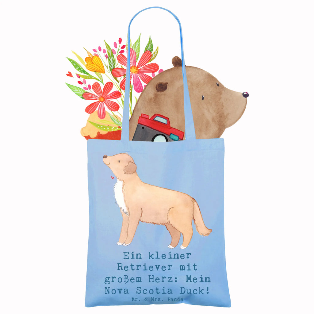 Tote bag Ein kleiner Retriever mit großem Herz: Mein Nova Scotia Duck! Shopper, Stofftasche, Tasche, Einkaufstasche, Beuteltasche, Tragetasche, Einkaufstüte, Beutel, Jutebeutel, Stoffbeutel, Badetasche, Umhängetasche, Strandtasche, Laptoptasche, Schultertasche, Jutetasche, Hund, Hunderasse, Rassehund, Hundebesitzer, Geschenk, Tierfreund, Schenken, Welpe