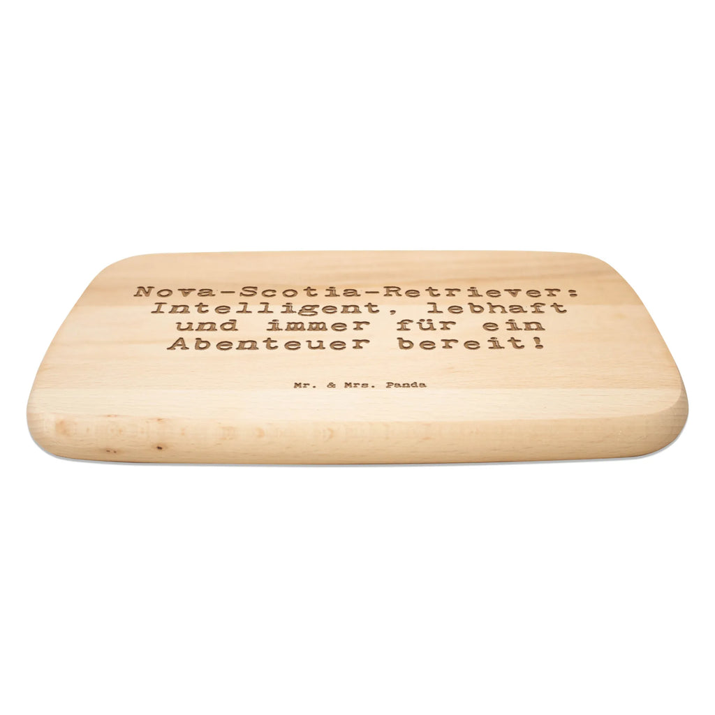 Serving board Saying Nova-Scotia-Retriever: Intelligent, lebhaft und immer für ein Abenteuer bereit! cutting board, Board, breakfast board, Dog, dog breed, purebred dog, dog owner, gift, animal lover, giving, puppy