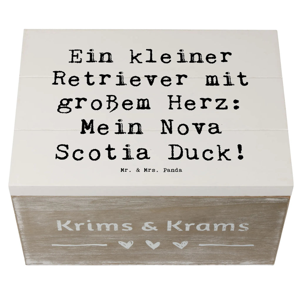 Holzkiste Spruch Nova Scotia Duck Herz Geschenkdose, Schatulle, Erinnerungsbox, Aufbewahrungsbox, Schatzkiste, Truhe, Dekokiste, Erinnerungskiste, XXL, Geschenkbox, Holzkiste, Kiste, Hund, Hunderasse, Rassehund, Hundebesitzer, Geschenk, Tierfreund, Schenken, Welpe